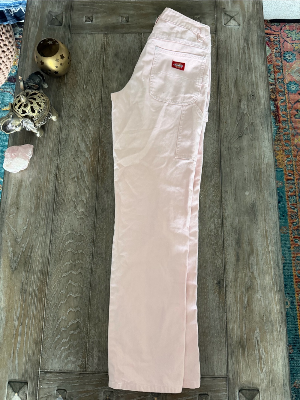Women's Light Pink Dickies Jeans - Picture 3 of 13